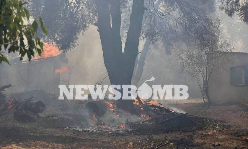 Φωτιά ΤΩΡΑ - Αντιδήμαρχος Διονύσου στο Newsbomb.gr: Είκοσι σπίτια έχουν υποστεί μεγάλες ζημιές
