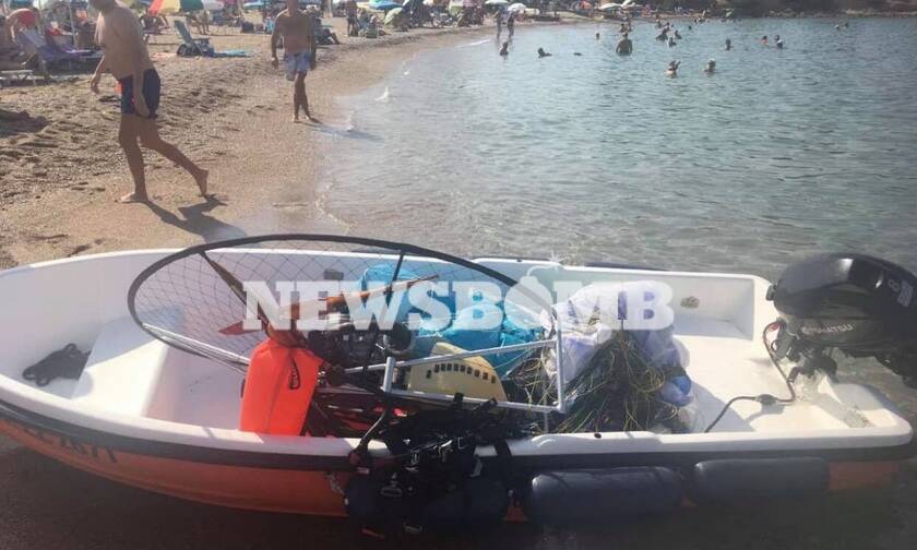 Γλυφάδα: Παραλίγο τραγωδία με ανεμόπτερο που έπεσε στην παραλία