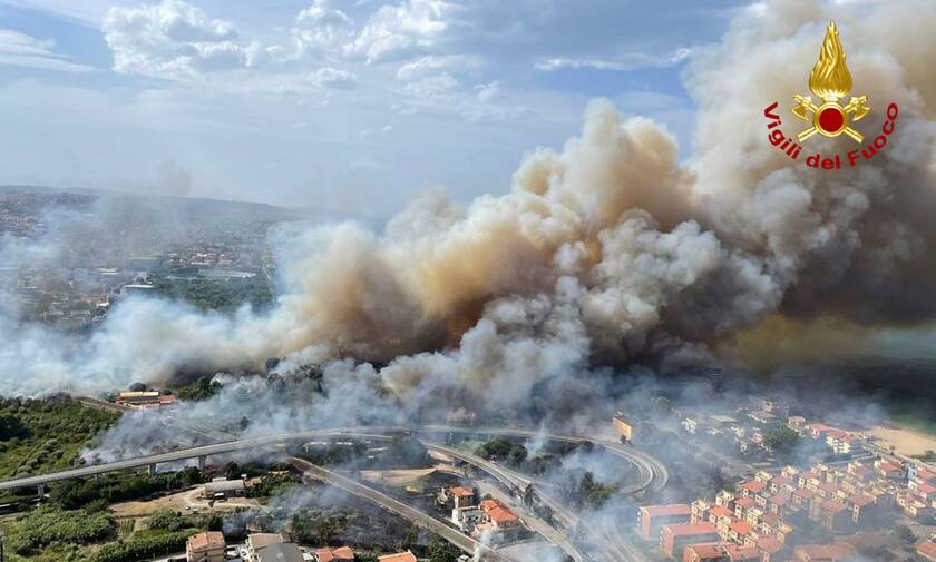 Ιταλία: Νέα πυρκαγιά στην Σικελία - Αποτέλεσμα εμπρησμών οι περισσότερες φωτιές στη χώρα