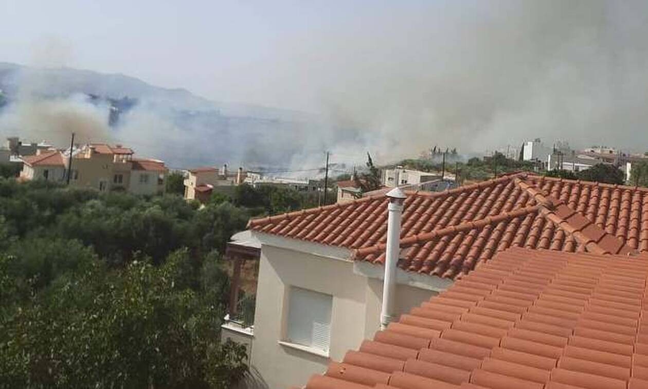 Κρήτη: Νέα φωτιά στις Γούρνες Ηρακλείου (pics+vid)