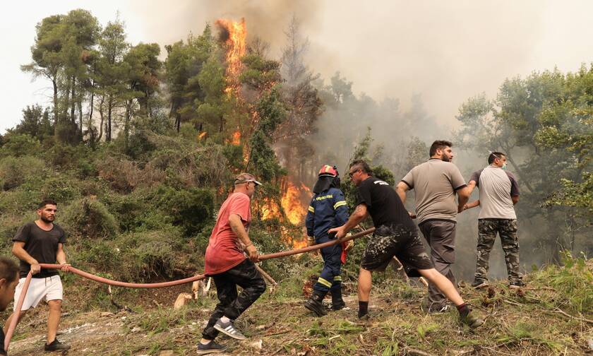 Φωτιά στην Εύβοια: Χωριά κυκλωμένα από τη φωτιά - «Η Ιστιαία περιμένει να ζήσει το ολοκαύτωμά της»