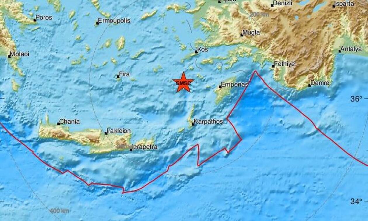 Σεισμός κοντά σε Νίσυρο και Τήλο (pics)