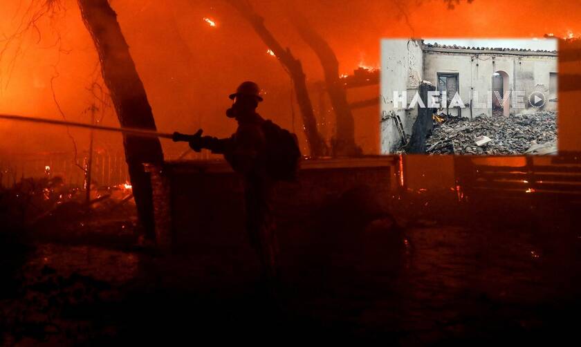 Φωτιά Γορτυνία: Μάχη στο πύρινο μέτωπο των 10 χιλιομέτρων - Στις φλόγες σπίτια στο Πυρρή