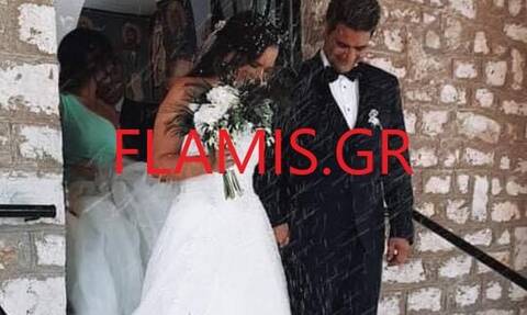 Επεισοδιακός γάμος στη Φωκίδα - Η νύφη εγκλωβίστηκε λόγω της φωτιάς