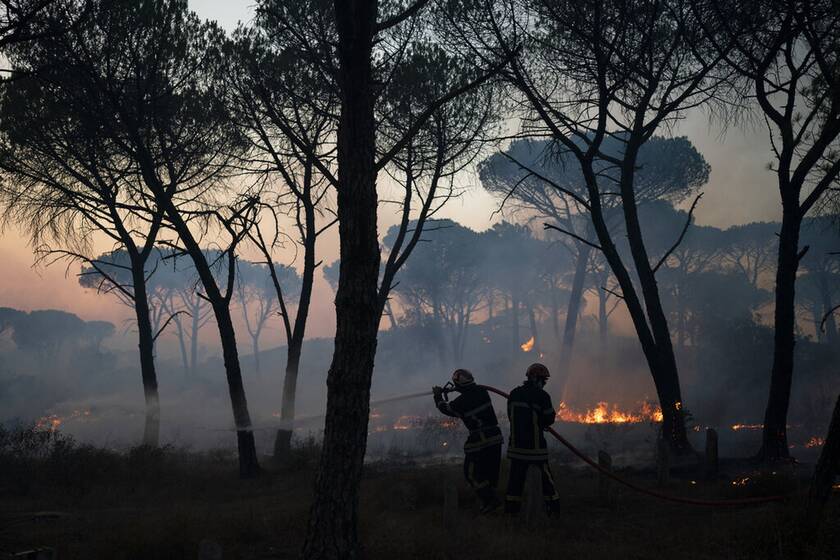 Γαλλία Ισπανία Πορτογαλία φωτιές μαζικές εκκενώσεις