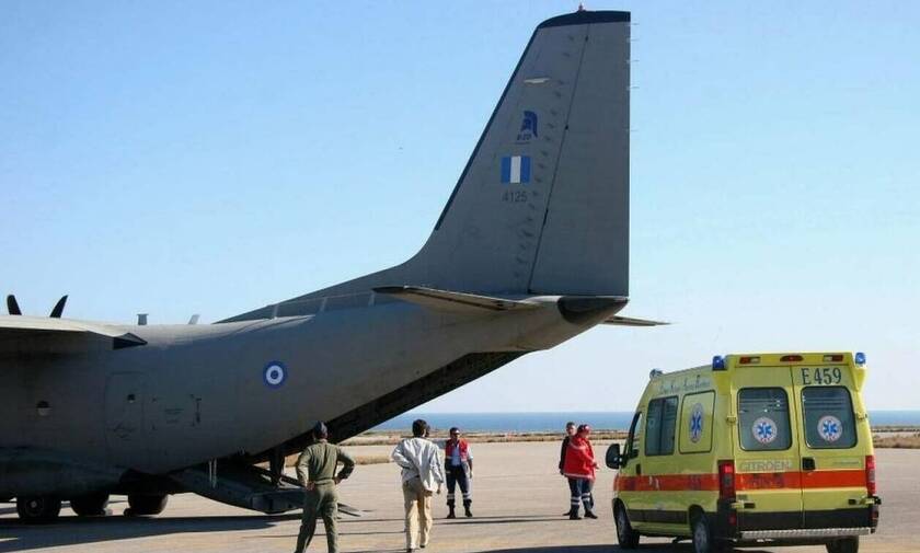 Χίος: Μεταφορά ενός βρέφους και ενός 12χρονου παιδιού με C-130 στην Αθήνα - Νοσηλεύονται με κορονοϊό