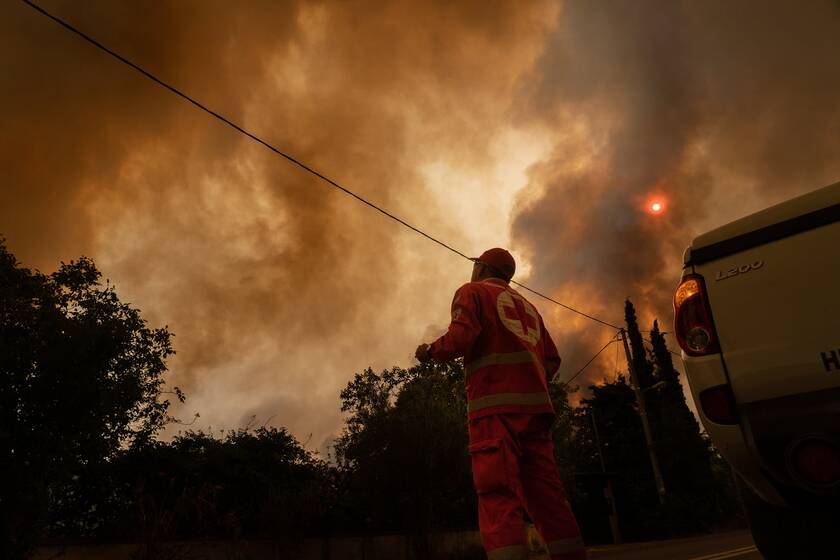 Ελληνικός Ερυθρός Σταυρός φωτιές πυρόπληκτοι εθελοντές
