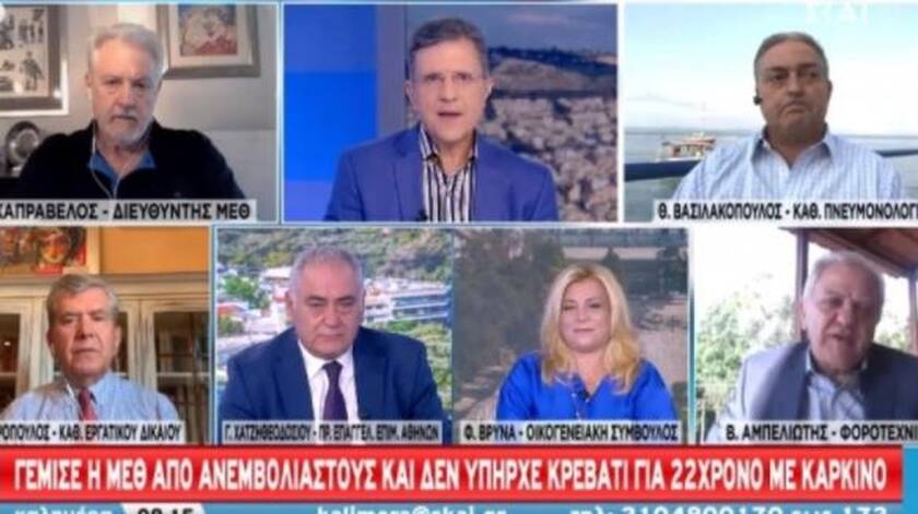 Τσακώθηκαν live Καπραβέλος και Βασιλακόπουλος για τις ΜΕΘ: «Μην μου κάνετε ηθικό μάθημα»