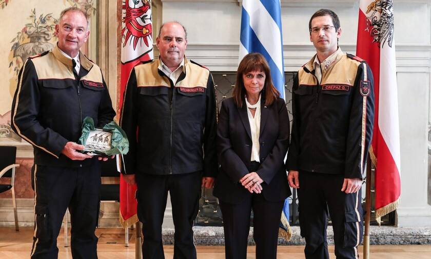 Ευχαριστίες από την ΠτΔ στους Αυστριακούς πυροσβέστες που βοήθησαν την Ελλάδα