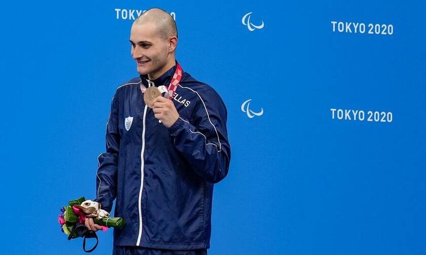 Παραολυμπιακοί Αγώνες 2021: «Χάλκινος» ο τρομερός Μιχαλεντζάκης στα 100 μέτρα ελεύθερης κολύμβησης