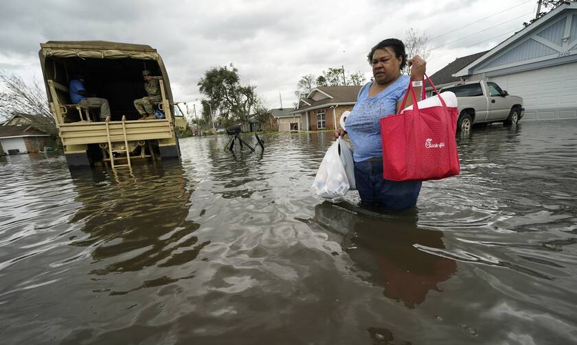 ΗΠΑ: Το καταστροφικό πέρασμα του τυφώνα Άιντα από τη Λουϊζιάνα- Οι εικόνες της καταστροφής