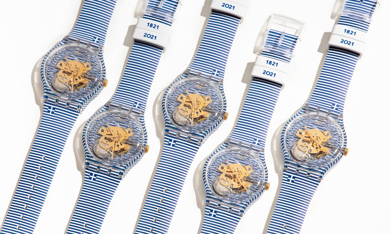 Συλλεκτικό ρολόι της Swatch από τον art director Yorgo Tloupas για τα 200 χρόνια από το 1821
