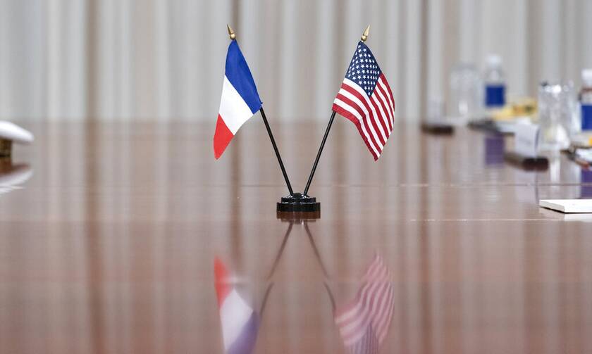 Σημαίες Γαλλίας - ΗΠΑ