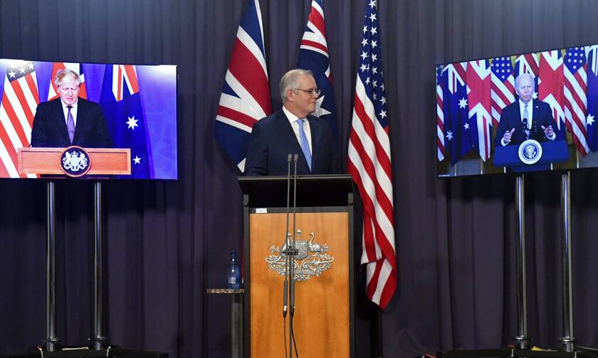 AUKUS Αυστραλία αντιδράσεις πυρηνική ενέργεια