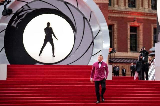 Ο Ντάνιελ Κρεγκ στην πρεμιέρα της ταινίας James Bond - No Time to Die στο Λονδίνο