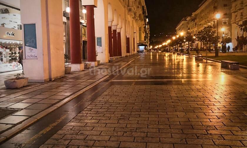 Θύμισε Νοέμβριο του 2020 η Θεσσαλονίκη - Κλειστά μαγαζιά και άδειοι δρόμοι μετά το μίνι lockdown