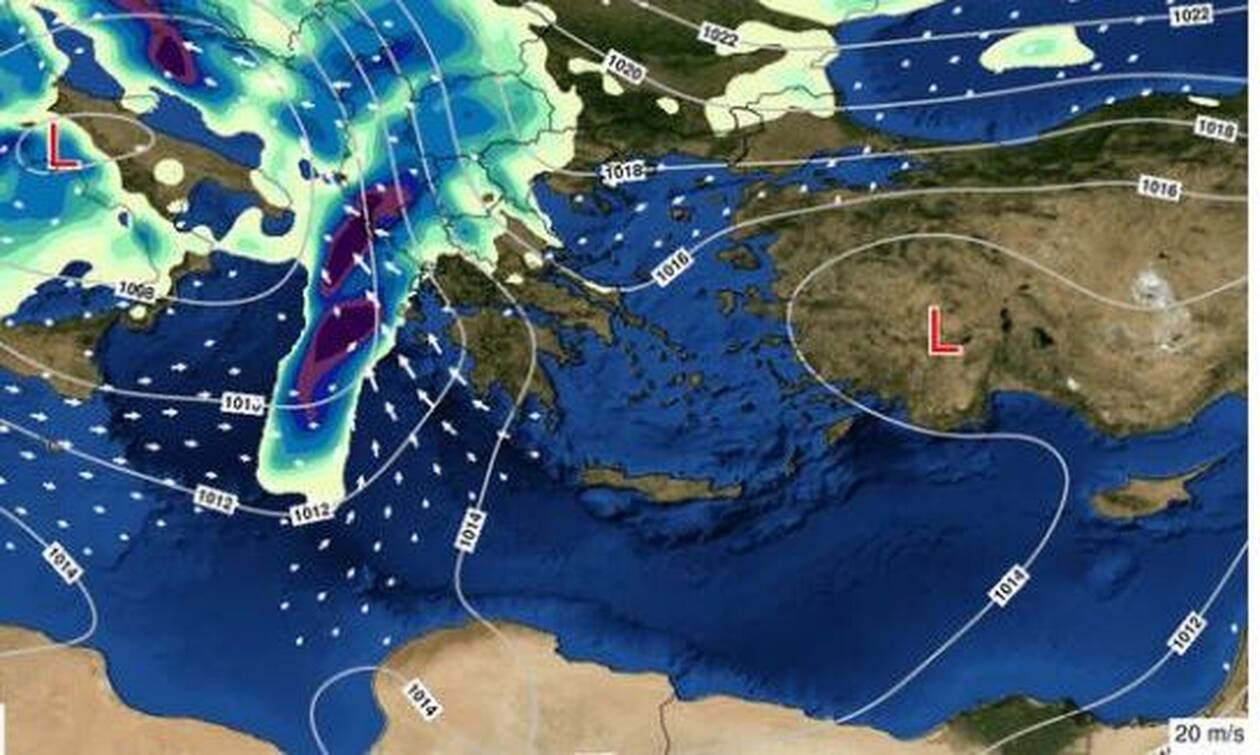 Κακοκαιρία Αθηνά: «Ψυχρή λίμνη» θα προκαλέσει ισχυρά φαινόμενα - Ποιες περιοχές θα επηρεάσουν
