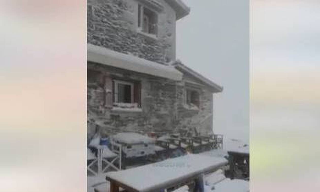 Κακοκαιρία «Αθηνά» –Χιόνισε στον Όλυμπο: Εντυπωσιακές εικόνες με το βουνό των θεών ντυμένο στα λευκά