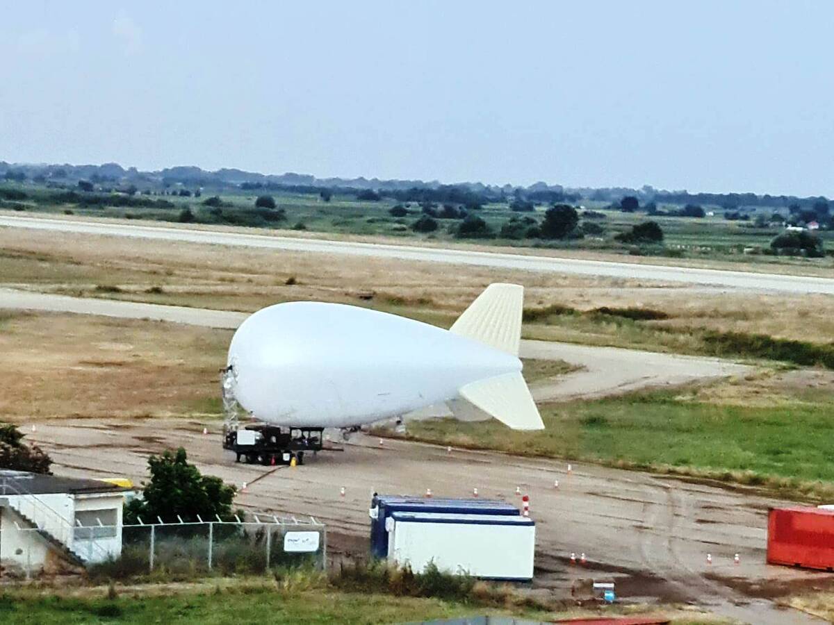To Δέσμιο Αερόστατο στον αερολίμενα «Δημόκριτος»