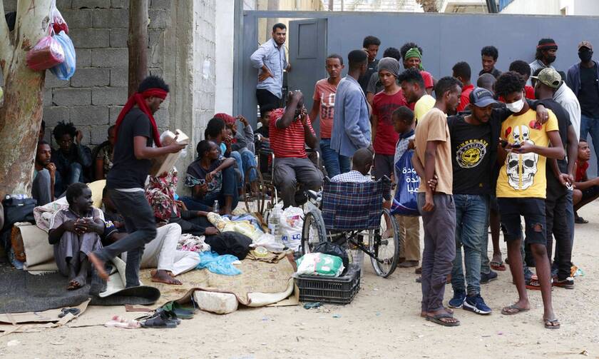 Μετανάστες στην Λιβύη