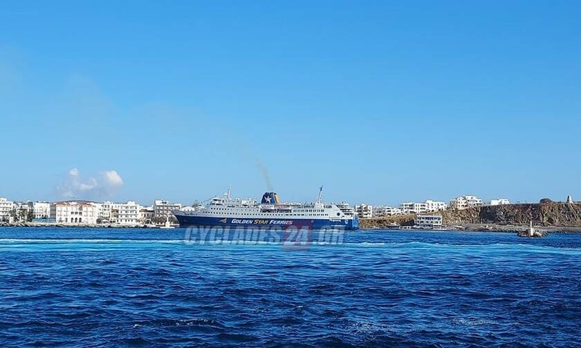 Super Ferry: Το τελευταίο αντίο μετά από 28 χρόνια – Ο χαιρετισμός στην Παναγία της Τήνου (vid)