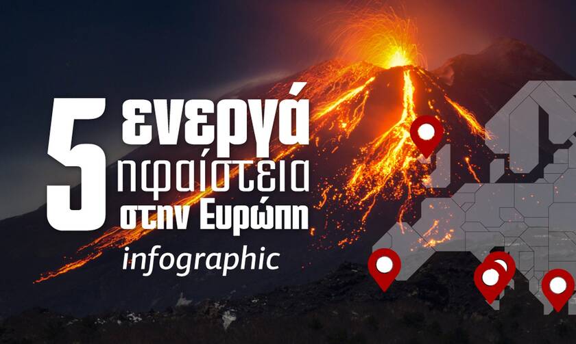 «Βουνά της φωτιάς»: Τα ενεργά ηφαίστεια στην Ευρώπη - Δείτε το Infographic του Newsbomb.gr