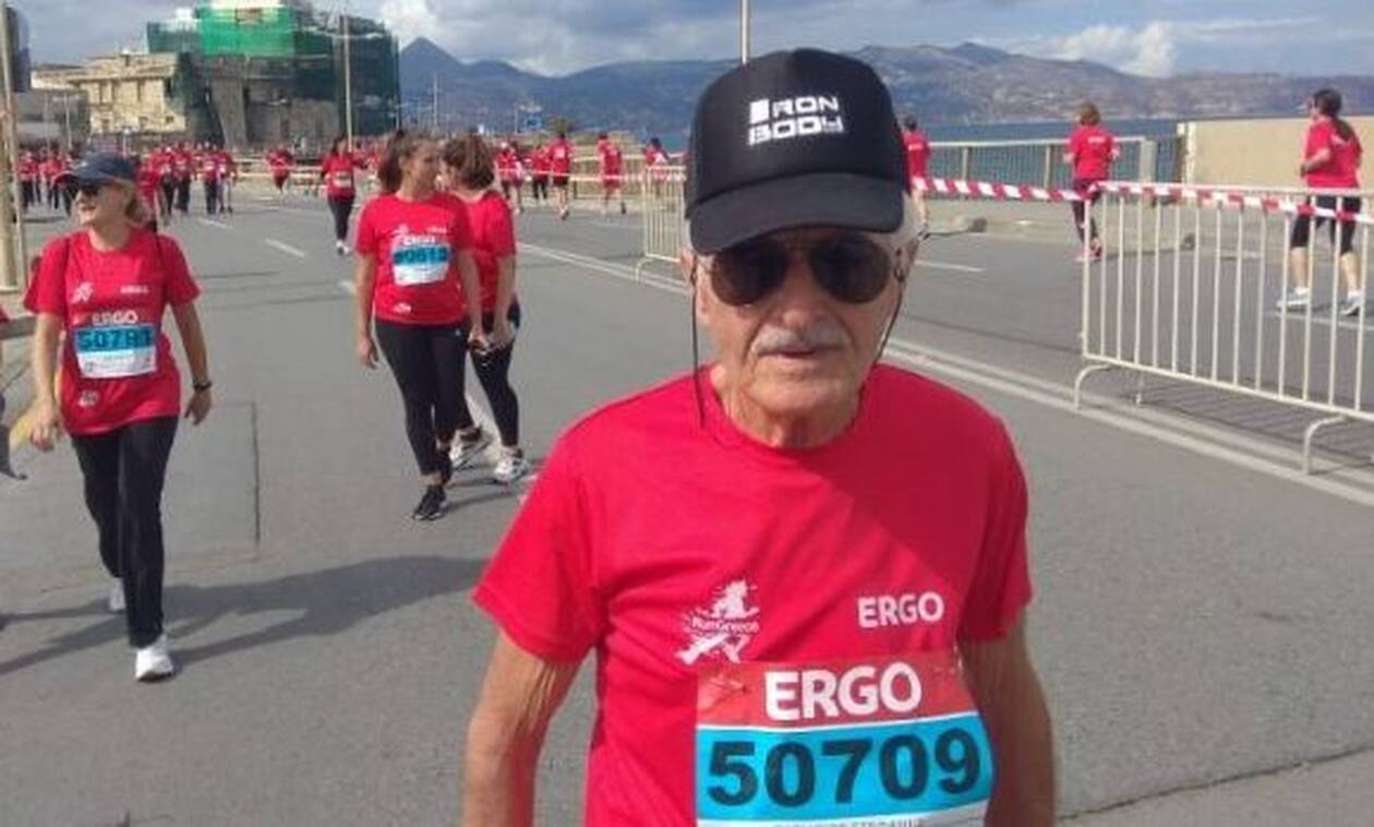 Κρήτη: 84χρονος δρομέας στο Run Greece έβαλε τα… γυαλιά στους νέους (pics)