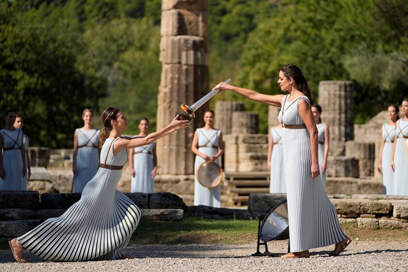 Αρχαία Ολυμπία, η Τελετή Αφής της Ολυμπιακής Φλόγας