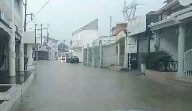 Πλημμύρες στους δρόμους της Κέρκυρας