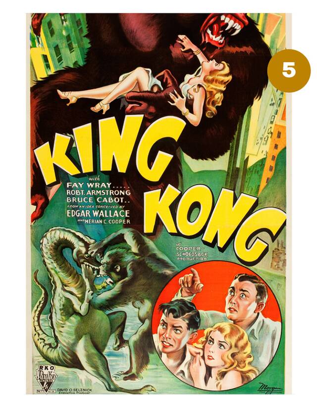 5. King Kong (1933) – 388.375 δολάρια