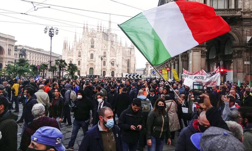 Διαδηλώσεις των αντιεμβολιαστών στην Ιταλία