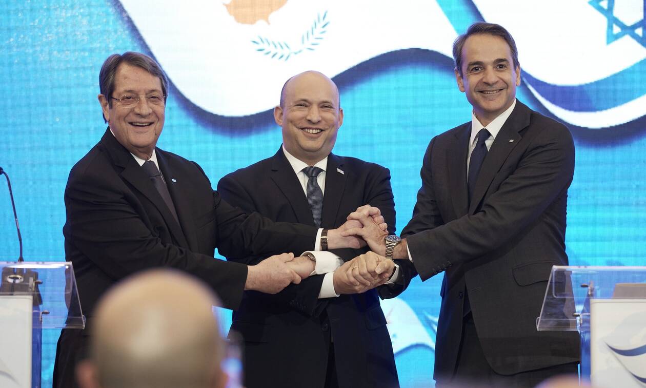 Ελλάδα – Κύπρος – Ισραήλ: Ξεκάθαρα μηνύματα προς την Τουρκία στην κοινή διακήρυξη των τριών ηγετών