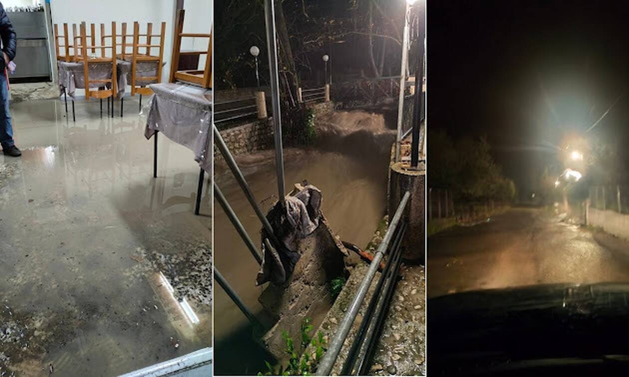 Θεσπρωτία: Προβλήματα από την κακοκαιρία στην Παραμυθιά - Πλημμύρισαν σπίτια και καταστήματα
