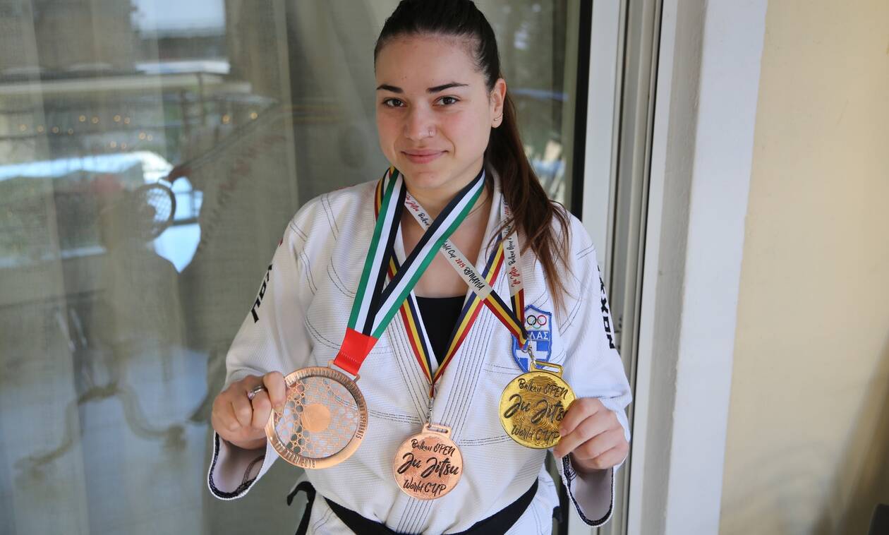 Η 23χρονη Μαρία Αφιώνη που σπουδάζει ιατρική είναι παγκόσμια πρωταθλήτρια στο Ju Jitsu