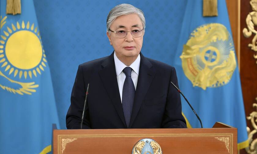 O πρόεδρος Τοκάγιεφ του Καζακστάν