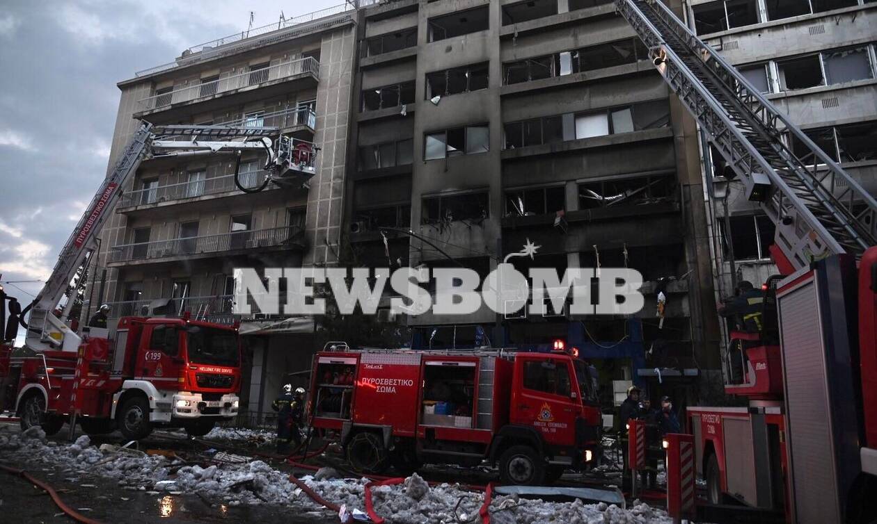 Ισχυρή έκρηξη σε κτήριο στο κέντρο της Αθήνας