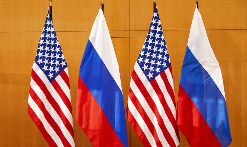 Ρωσία ΗΠΑ σημαίες