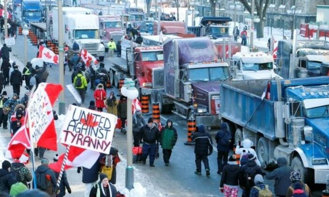 Καναδάς: Με αστυνομία απαντάει ο Τριντό στο «κομβόι ελευθερίας» - Τι έλεγε για τους οδηγούς το 2020