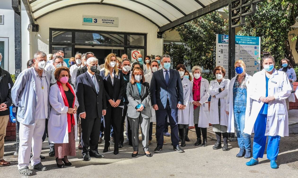 Το νοσοκομείο «Άγιος Σάββας» επισκέφθηκε η Πρόεδρος της Δημοκρατίας