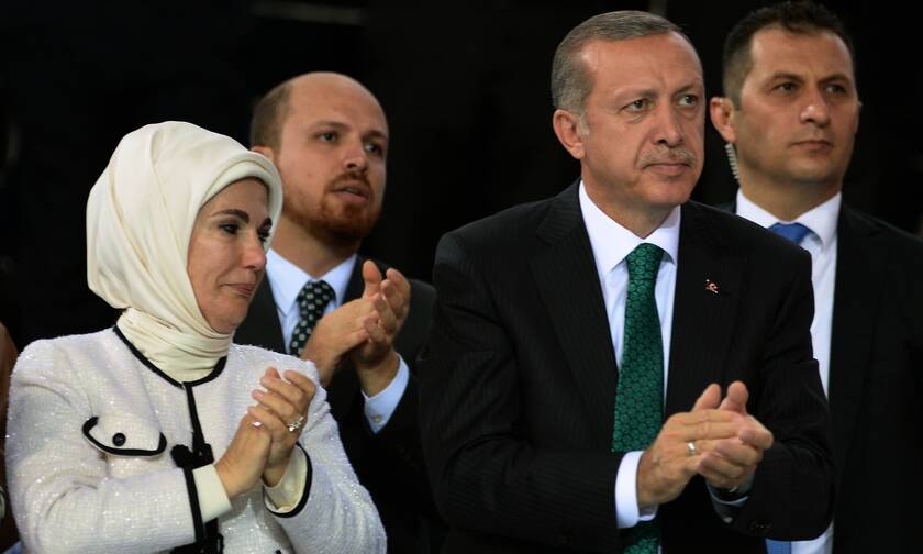 To ζεύγος Ερντογάν στην Τουρκία