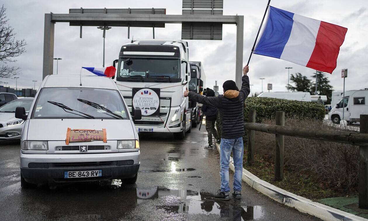 Γαλλία: Τα «Κομβόι της Ελευθερίας» κατευθύνονται προς το Παρίσι
