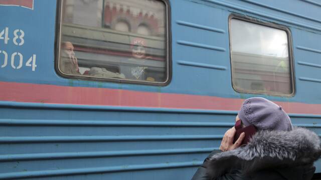 Ουκρανία Ντομπλάς τρένο 