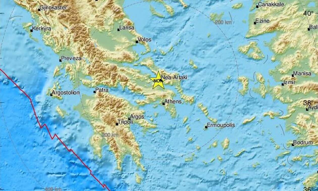 Σεισμός κοντά στην Χαλκίδα - Αισθητός σε αρκετές περιοχές (pics)
