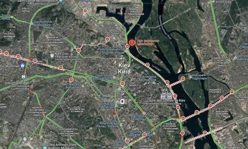 Πόλεμος στην Ουκρανία: Προσωρινή απενεργοποίηση μερικών χαρτών της Google Maps