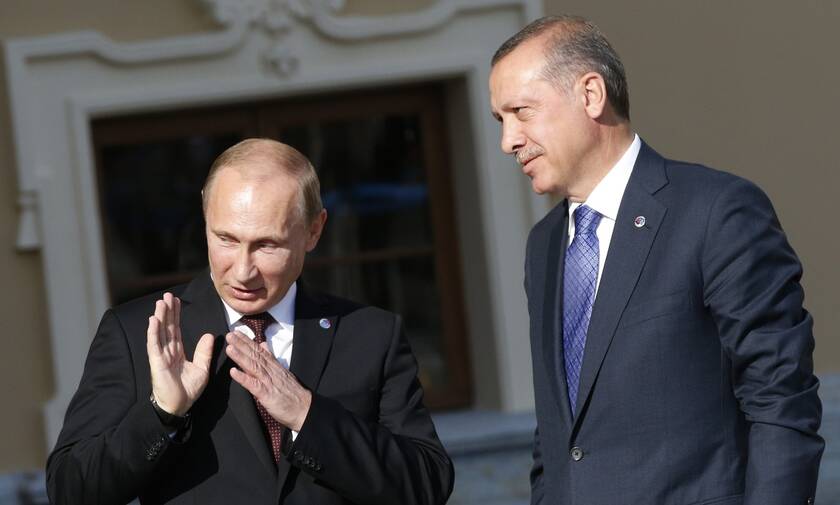 O Πούτιν με τον Ερντογάν