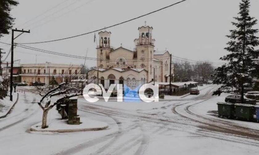 Κακοκαιρία Φίλιππος: Στο έλεος του χιονιά η Εύβοια -Ποια χωριά έχουν «θαφτεί» στο χιόνι
