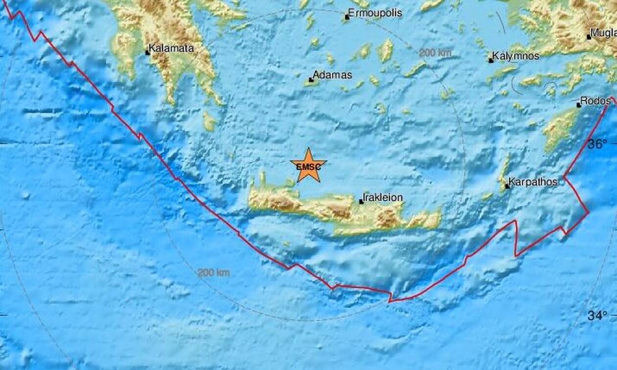 Σεισμός τώρα στην Κρήτη - Κοντά στα Χανιά το επίκεντρο (pics)