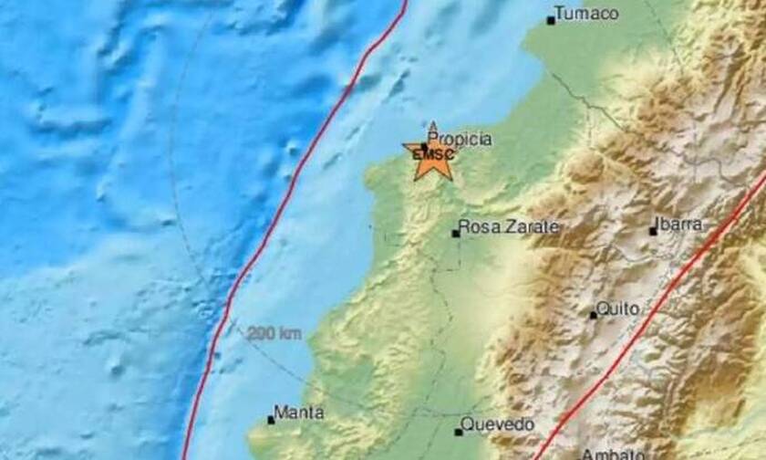 Σεισμός 5,8 Ρίχτερ στον Ισημερινό