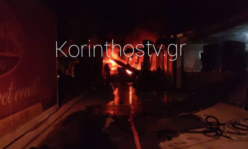 Τραγωδία στην Κόρινθο: Ένας νεκρός από φωτιά και μεγάλη έκρηξη σε επιχείρηση