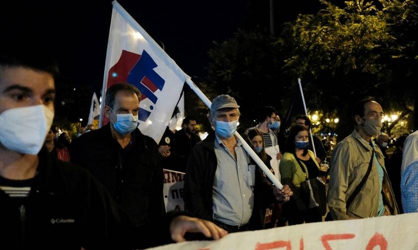 Διακοπή κυκλοφορίας στη λεωφόρο Π. Κανελλοπούλου λόγω συγκέντρωσης διαμαρτυρίας μελών του ΠΑΜΕ